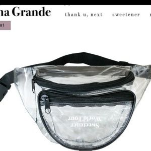Ariana Grande fanny pack clear Sweetener coachella